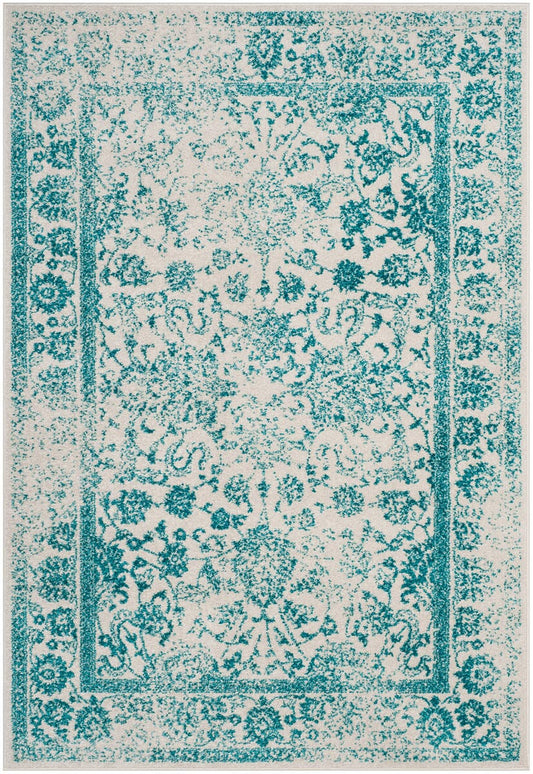 Safavieh Adirondack Adr109D Ivory / Teal Vintage / Distressed Area Rug