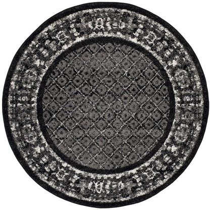 Safavieh Adirondack Adr110A Black / Silver Area Rug