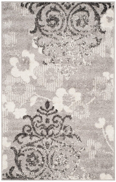 Safavieh Adirondack Adr114B Silver / Ivory Damask Area Rug