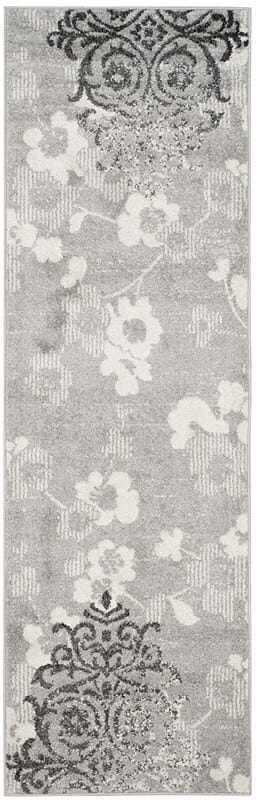 Safavieh Adirondack Adr114B Silver / Ivory Damask Area Rug