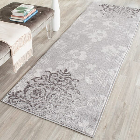 Safavieh Adirondack Adr114B Silver / Ivory Damask Area Rug