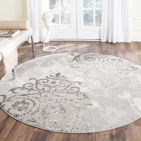 Safavieh Adirondack Adr114B Silver / Ivory Damask Area Rug