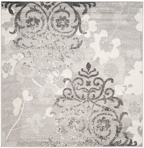 Safavieh Adirondack Adr114B Silver / Ivory Damask Area Rug