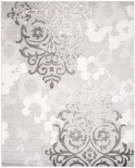 Safavieh Adirondack Adr114B Silver / Ivory Damask Area Rug