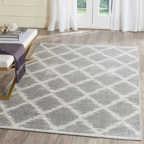 Safavieh Adirondack Adr120B Silver / Ivory Geometric Area Rug