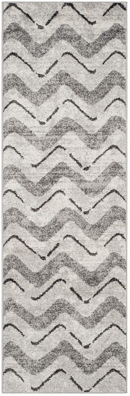 Safavieh Adirondack Adr121P Silver / Charcoal Chevron Area Rug