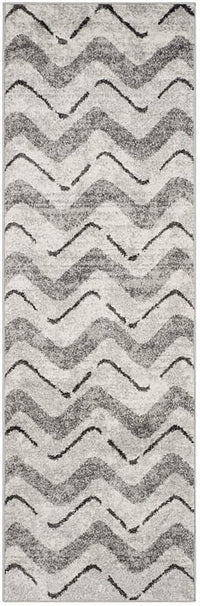 Safavieh Adirondack Adr121P Silver / Charcoal Chevron Area Rug