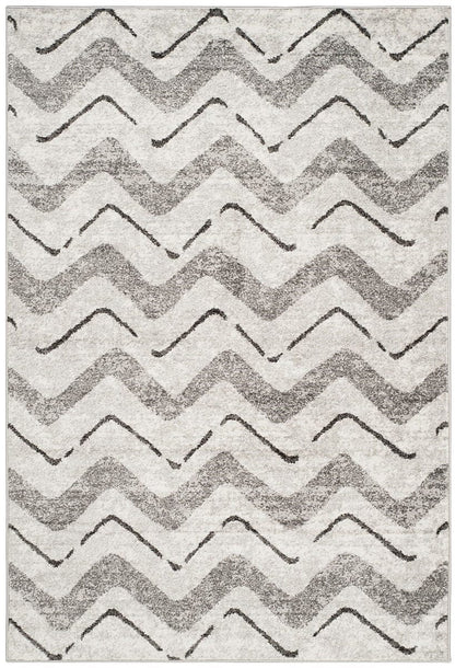 Safavieh Adirondack Adr121P Silver / Charcoal Chevron Area Rug