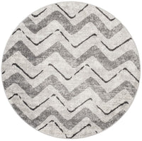 Safavieh Adirondack Adr121P Silver / Charcoal Chevron Area Rug