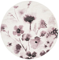 Safavieh Adirondack Adr127L Ivory / Purple Floral / Country Area Rug