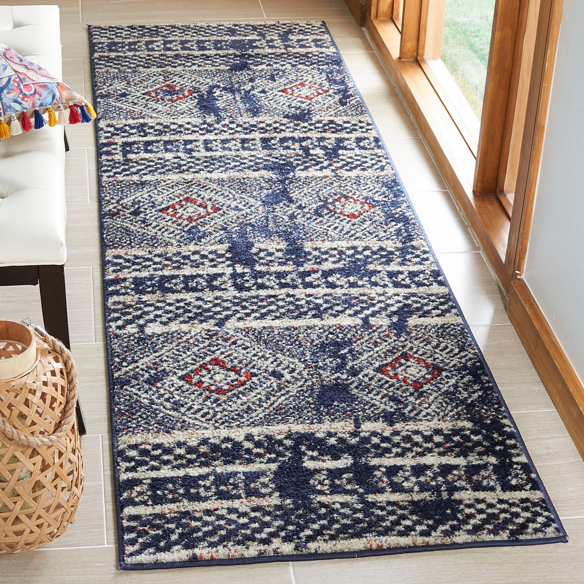 Safavieh Adirondack Adr202N Navy / Light Grey Southwestern Area Rug