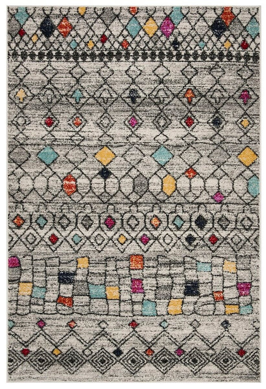 Safavieh Adirondack Adr204F Light Grey / Fuchsia Moroccan Area Rug