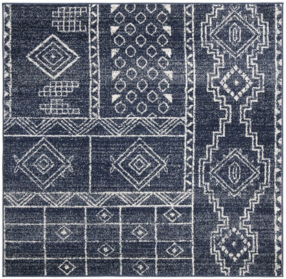 Safavieh Adirondack Adr206N Navy / Silver Moroccan Area Rug