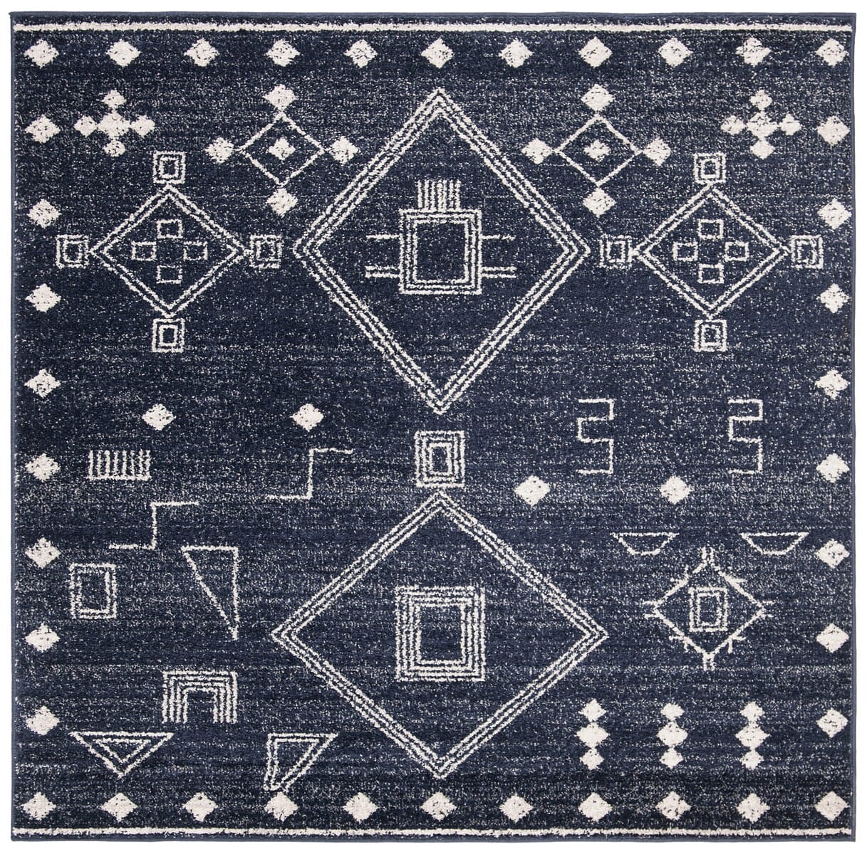 Safavieh Adirondack Adr208N Navy / Silver Moroccan Area Rug