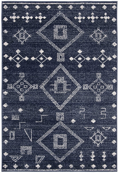 Safavieh Adirondack Adr208N Navy / Silver Moroccan Area Rug