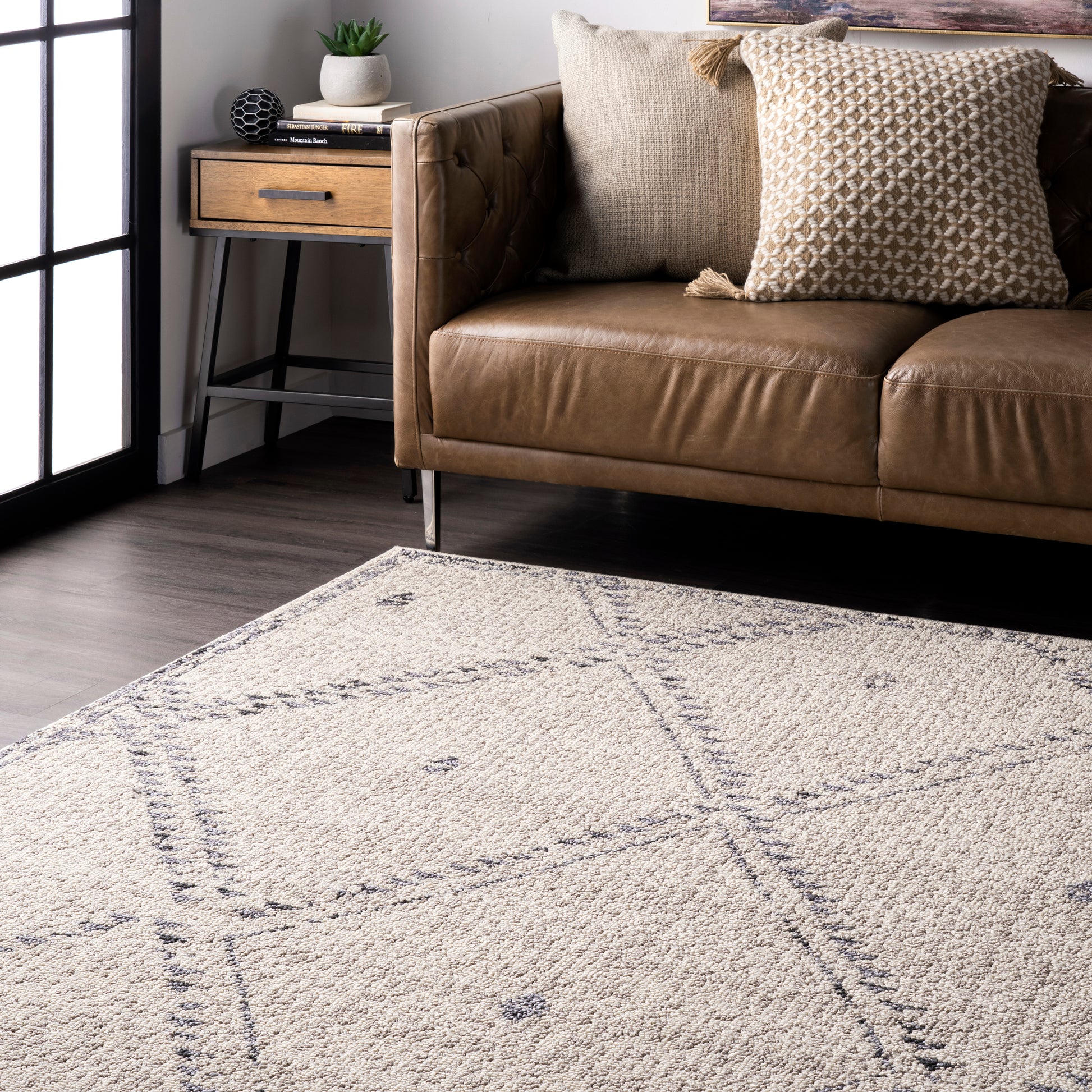 Nuloom Blaine Dotted Nbl3395A Ivory Area Rug