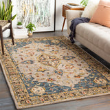 Surya Artemis Aes-2301 Dark Blue, Sage, Medium Gray, Ivory Rugs.