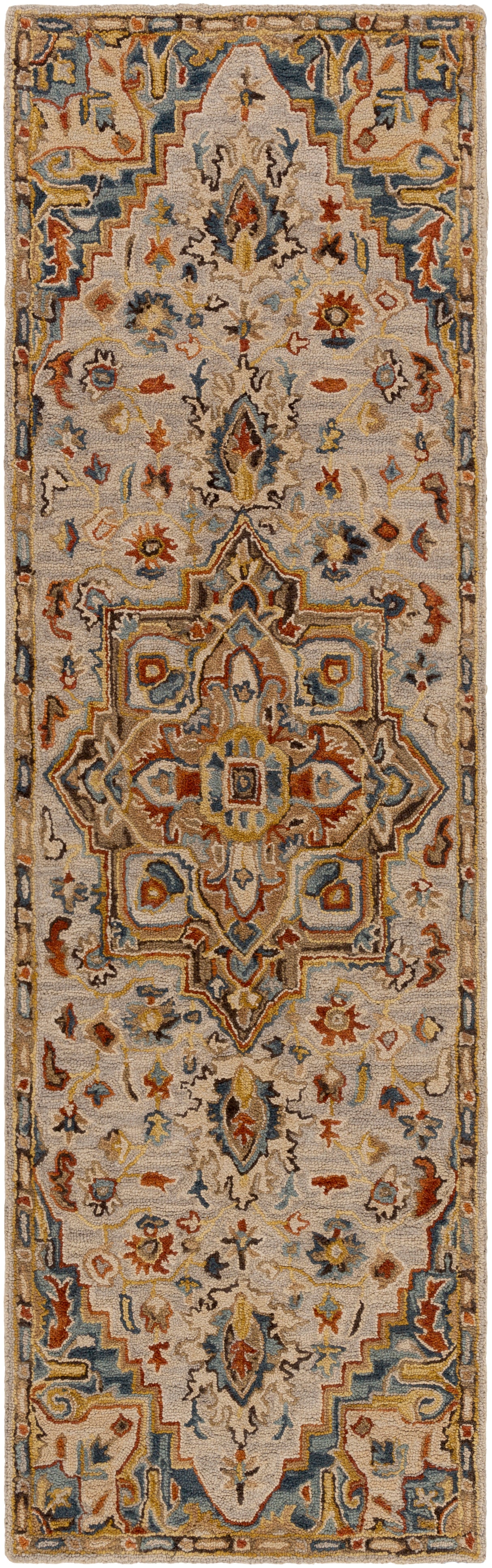 Surya Artemis Aes-2311 Clay, Burnt Orange, Denim, Medium Gray Rugs.