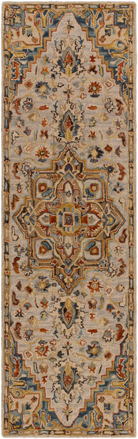 Surya Artemis Aes-2311 Clay, Burnt Orange, Denim, Medium Gray Area Rug