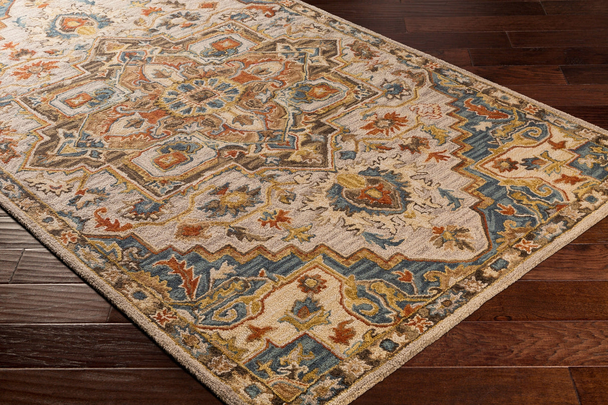 Surya Artemis Aes-2311 Clay, Burnt Orange, Denim, Medium Gray Rugs.