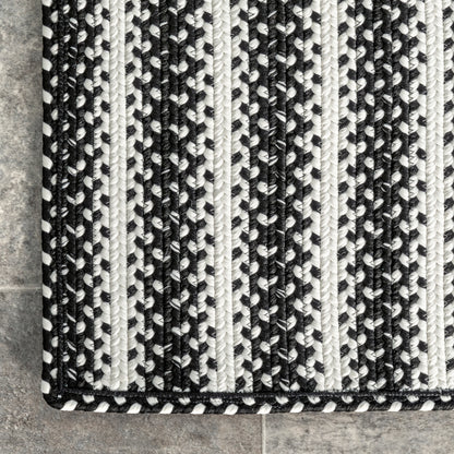 Nuloom Kennedy Stripes Nke1979A Black Area Rug