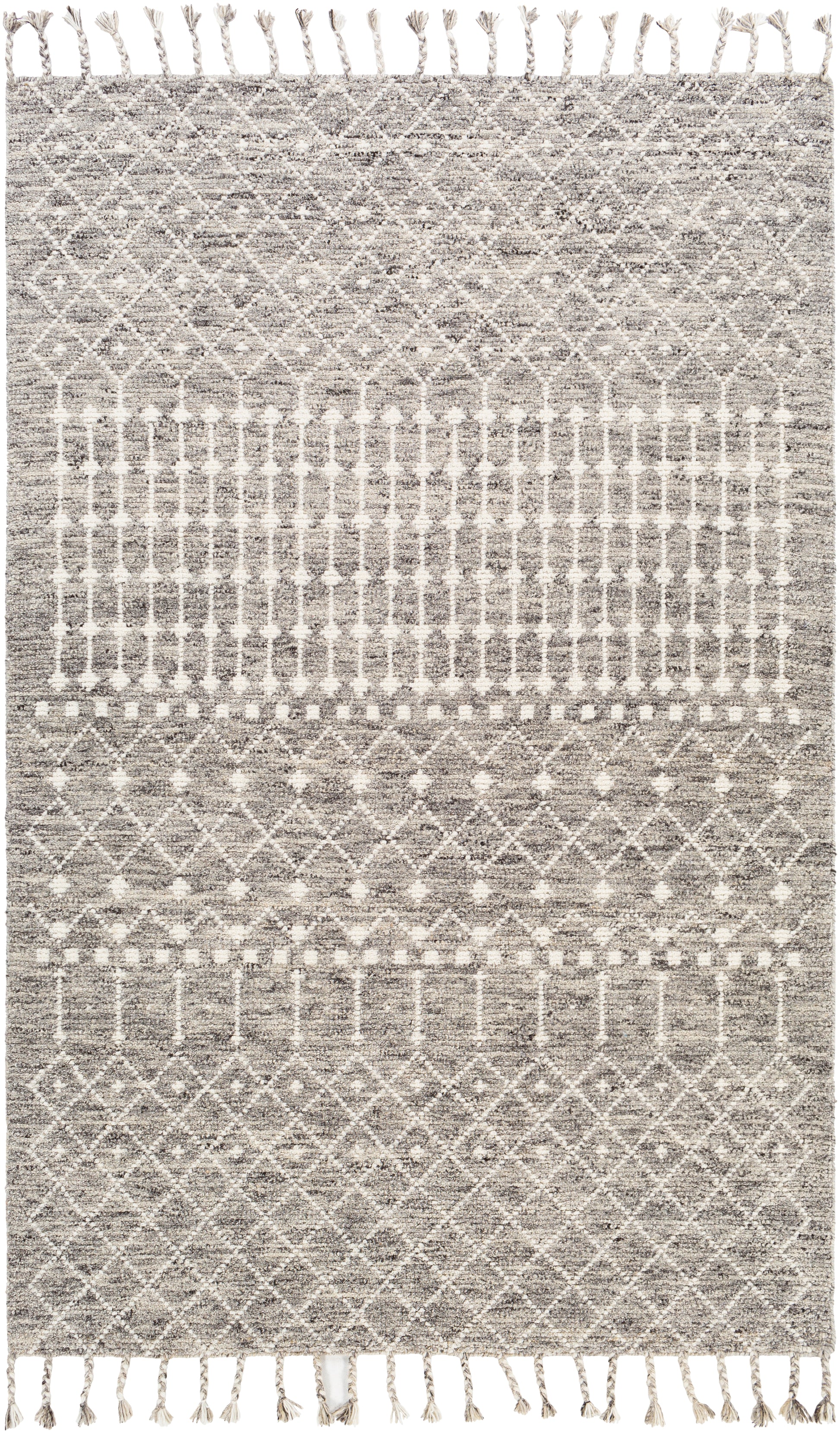 Surya Agadir Agd-1001 Beige, Charcoal, Ivory, Black Area Rug