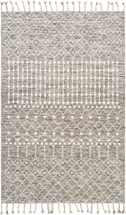 Surya Agadir Agd-1001 Beige, Charcoal, Ivory, Black Area Rug