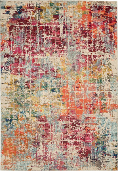 Nourison Celestial Ces13 Pink / Multicolor Area Rug