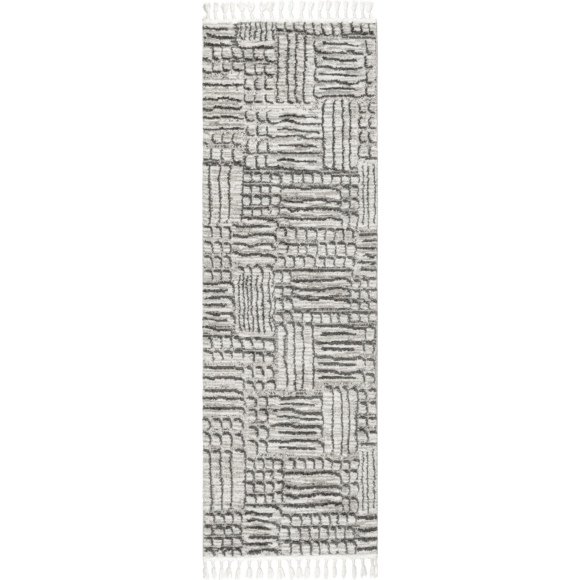 Nuloom Lea Maze Nle2346A Gray Area Rug