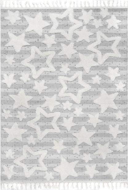 Nuloom Raven Stars Nra2935A Light Gray Area Rug