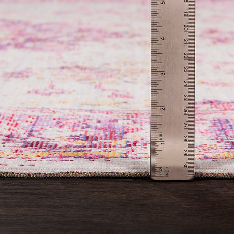 Surya Antioch Aic-2305 Bright Pink, Light Gray, Lavender Rugs.