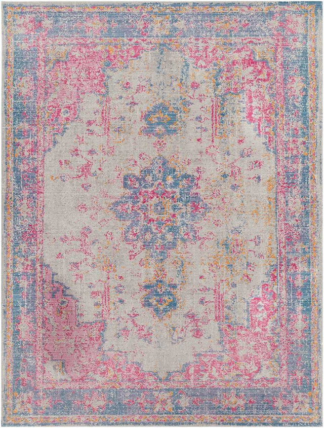 Surya Antioch Aic-2306 Violet, Bright Pink, Garnet Rugs.