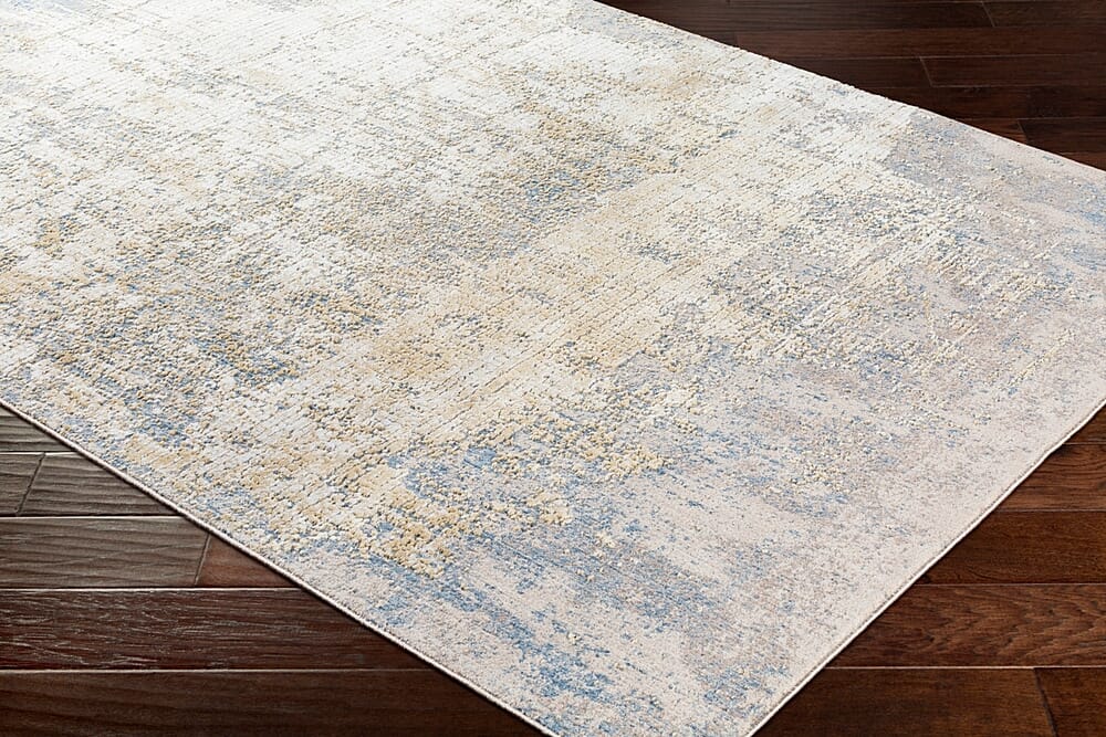 Surya Aisha Ais-2300 Sky Blue, Camel, Taupe, Mustard Organic / Abstract Area Rug