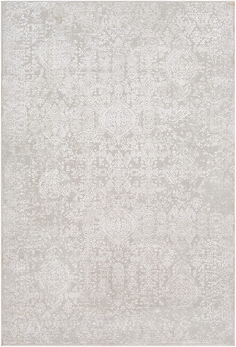 Surya Aisha Ais-2306 Light Gray, White Rugs.