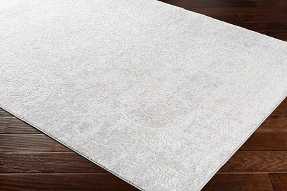 Surya Aisha Ais-2307 Light Gray, White Vintage / Distressed Area Rug