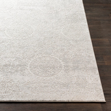 Surya Aisha Ais-2307 Light Gray, White Rugs.