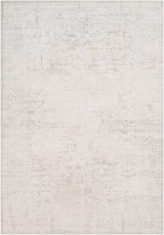 Surya Aisha Ais-2309 Medium Gray, White Area Rug