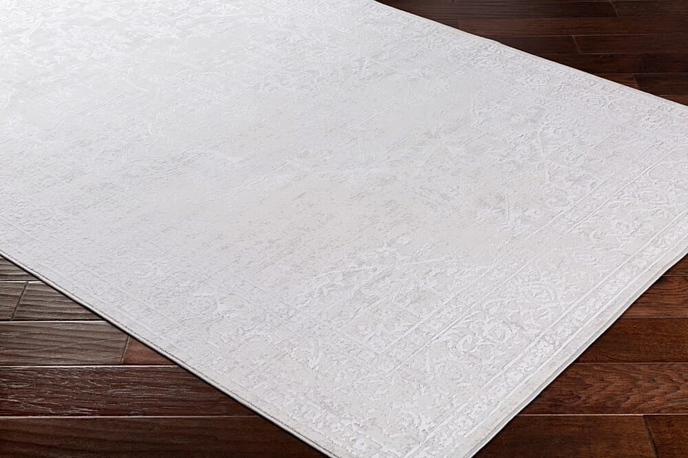 Surya Aisha Ais-2309 Medium Gray, White Rugs.