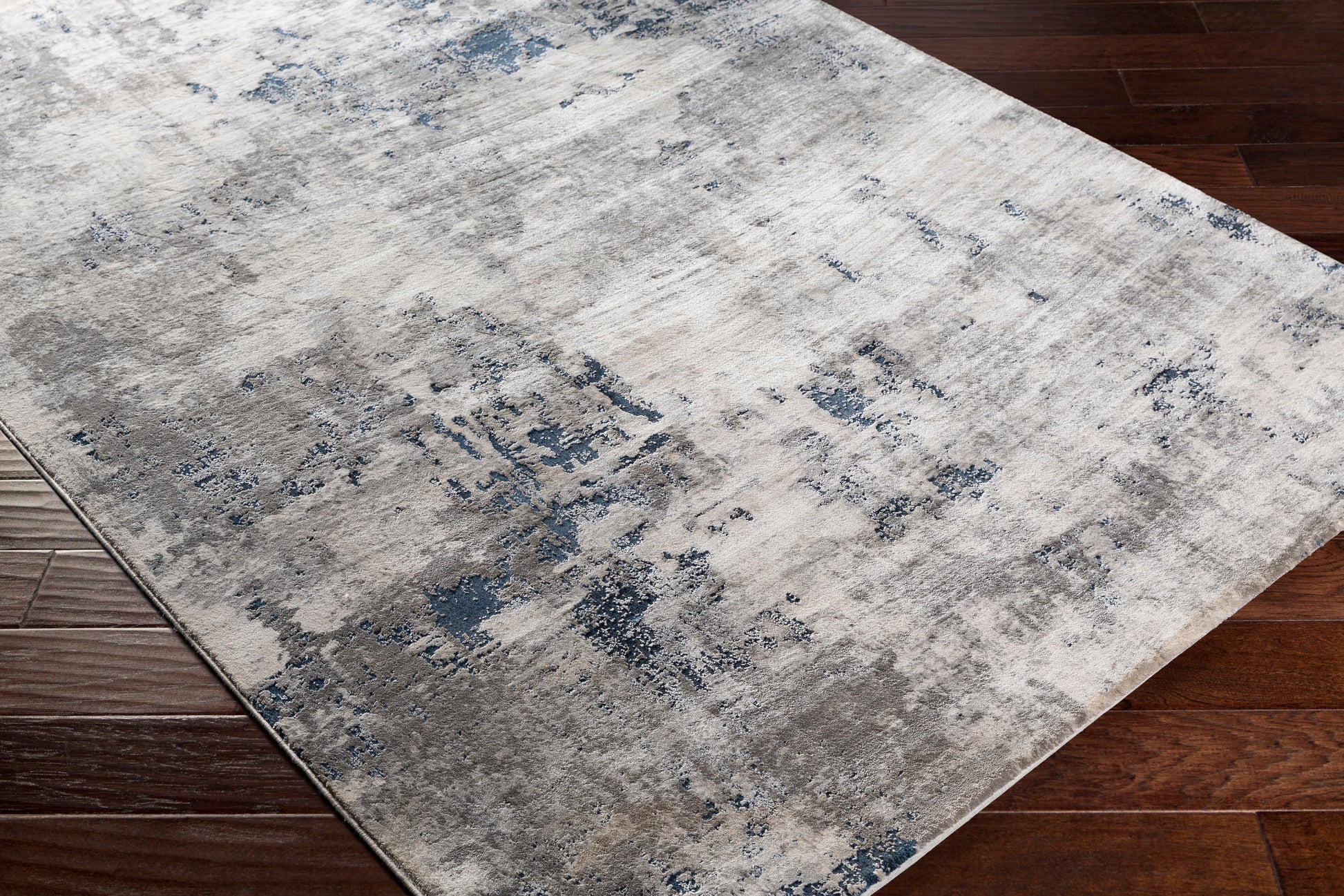 Surya Aisha Ais-2314 Charcoal, Light Gray, Dark Blue, White Area Rug