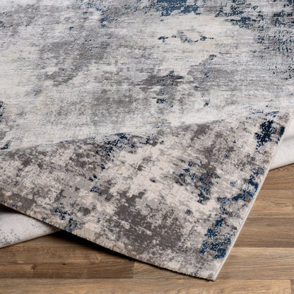 Surya Aisha Ais-2314 Charcoal, Light Gray, Dark Blue, White Area Rug