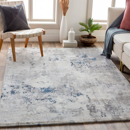 Surya Aisha Ais-2314 Charcoal, Light Gray, Dark Blue, White Area Rug