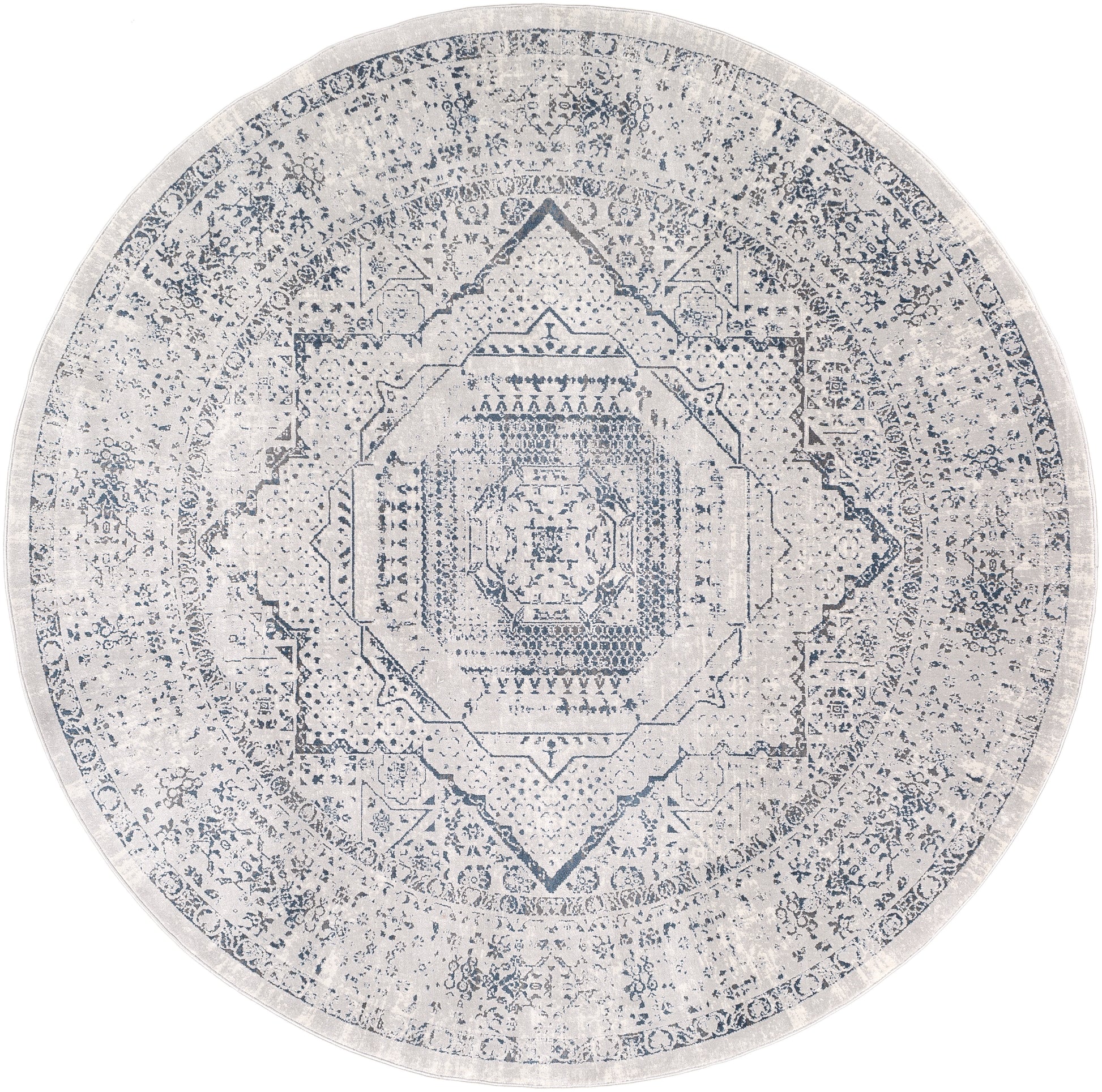 Surya Aisha Ais-2318 Charcoal, Taupe, Ivory, Dark Blue Area Rug