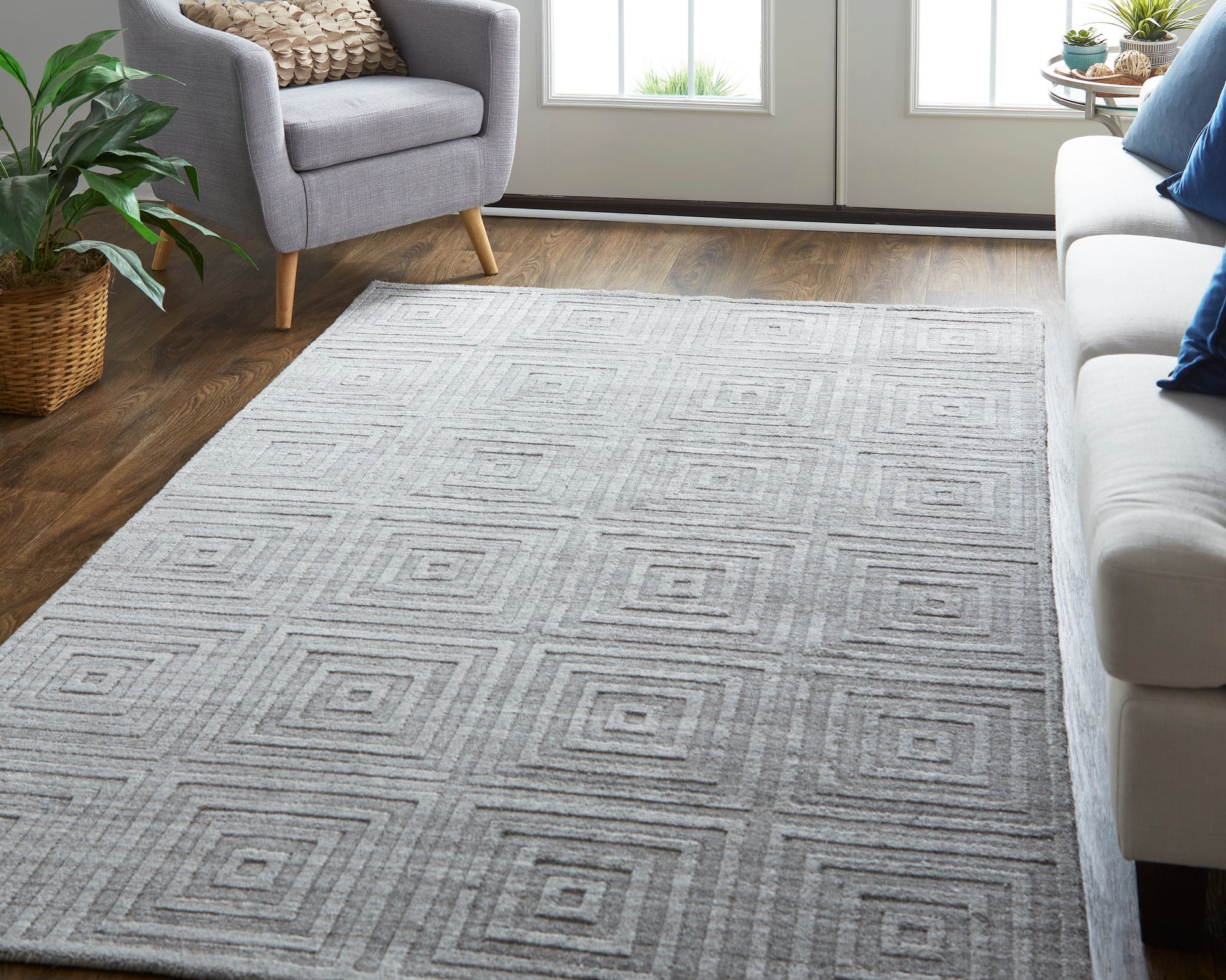 Feizy Redford 8670F Beige/Gray Area Rug