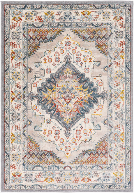 Surya Ankara Akr-2300 Medium Gray, Taupe, Pale Blue, Teal Rugs.