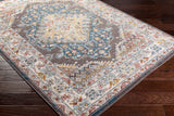 Surya Ankara Akr-2302 Teal, Pale Blue, Cream, Medium Gray Rugs.