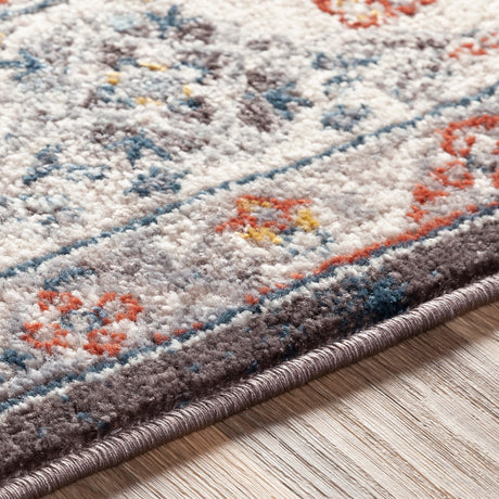 Surya Ankara Akr-2302 Teal, Pale Blue, Cream, Medium Gray Rugs.