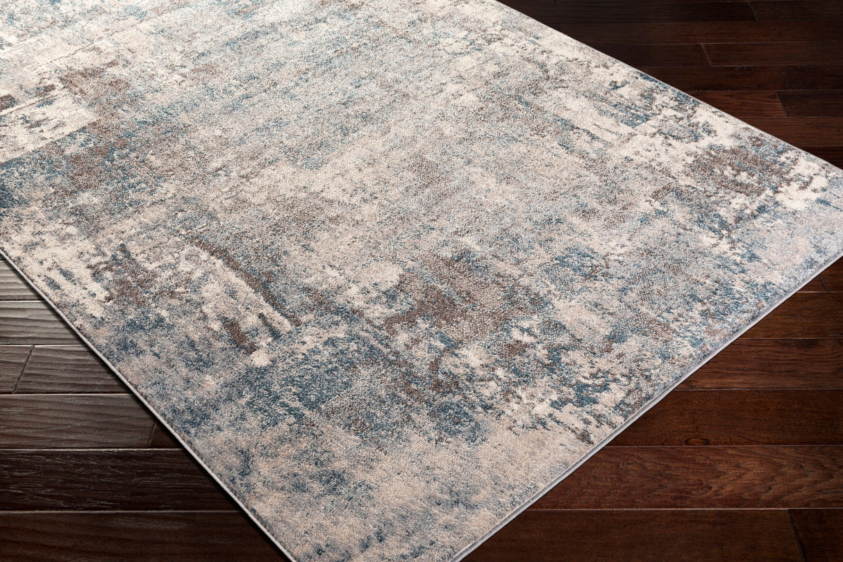 Surya Ankara Akr-2307 Teal, Cream, Taupe, Charcoal Rugs.