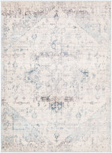 Surya Ankara Akr-2310 Pale Blue, Light Gray, Bright Blue, Ivory Rugs.