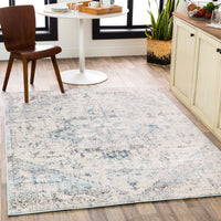 Surya Ankara Akr-2310 Pale Blue, Light Gray, Bright Blue, Ivory Area Rug