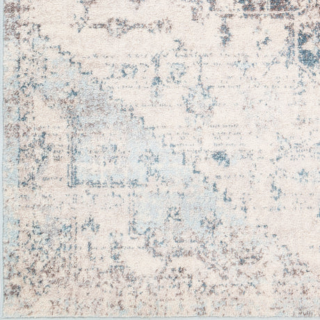 Surya Ankara Akr-2310 Pale Blue, Light Gray, Bright Blue, Ivory Rugs.